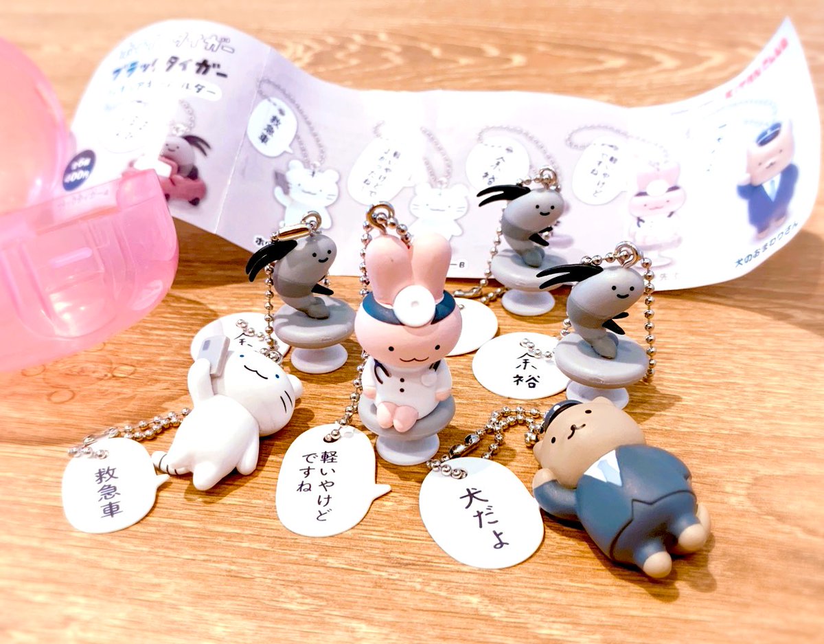 これだけは行かねばならぬガチャを回してきました
初のフィギュア化です㊗️🐅🦐🐰🐶
うさぎ先生が出てくれてよかった🐰🩺🥼
#ホワイトタイガーとブラックタイガー