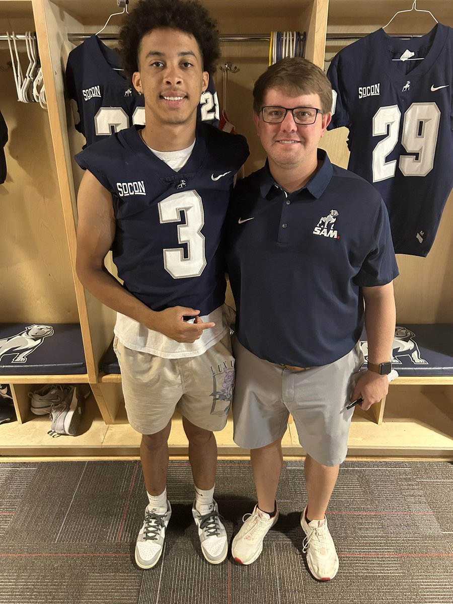 GTB_tay6's tweet photo. Had an amazing time at the @SamfordFootball visit. Thank you @CoachMoody56 and @HatchAttack1 for the opportunity. @901Phenom @CoachSetler https://t.co/5B62vbVIze
