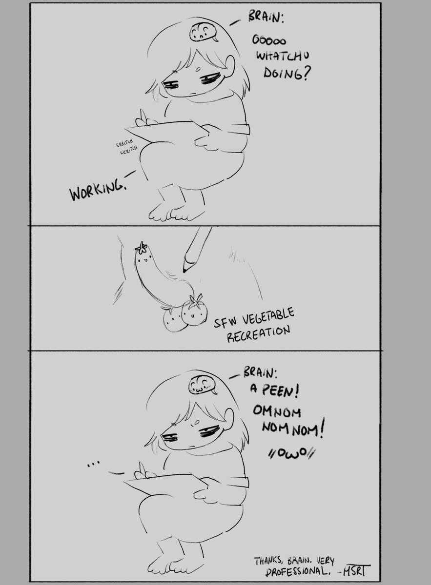 Everytime. Thanks, brain. Dx 
#nsfwartist #furryartist #furry #digitalart #commissionsopen #intrusivethoughts