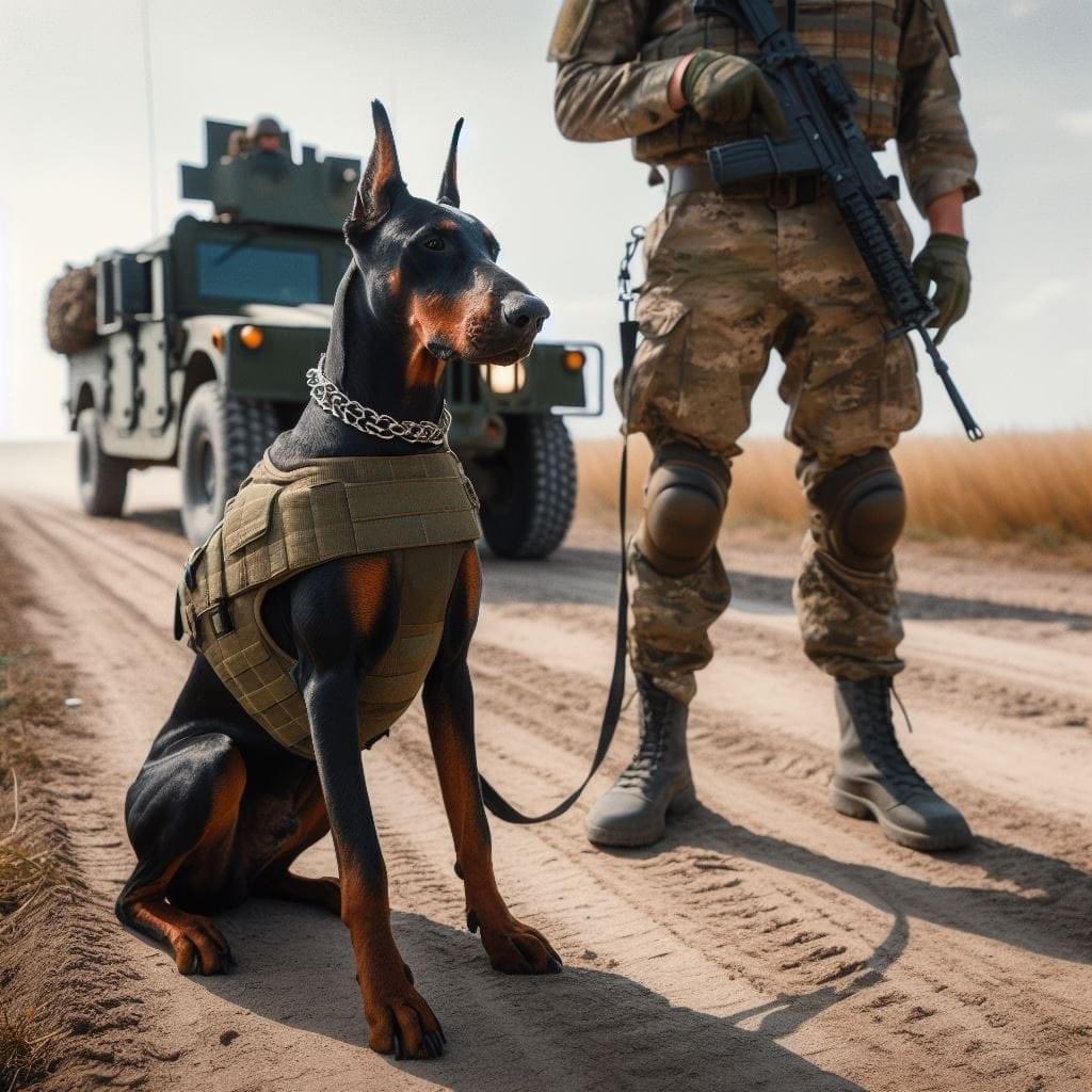 🤌📸                 🫡🇺🇸
#MilitaryDog #Doberman🇺🇸