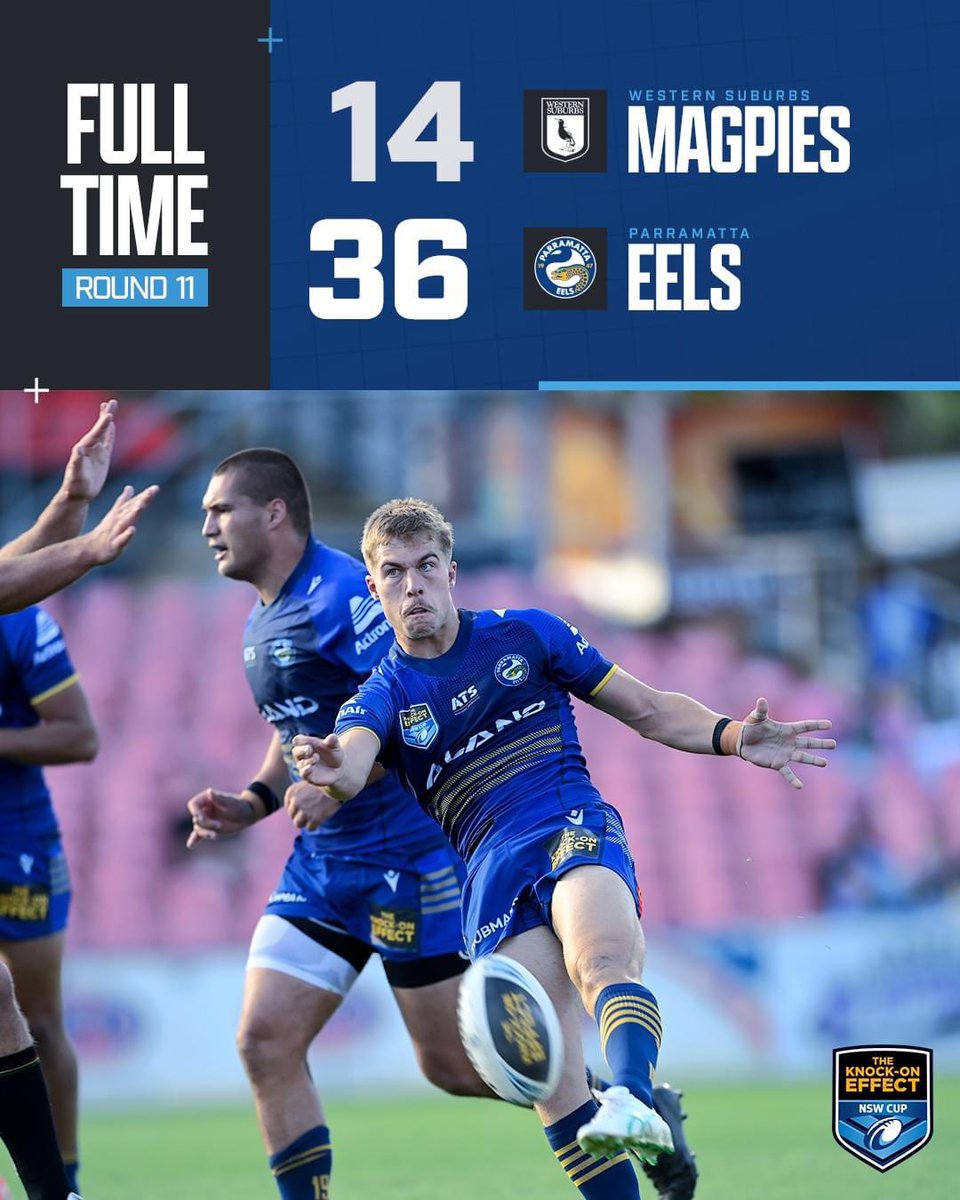 Full Time in @NSWCup vs @TheParraEels for @westsmagpies