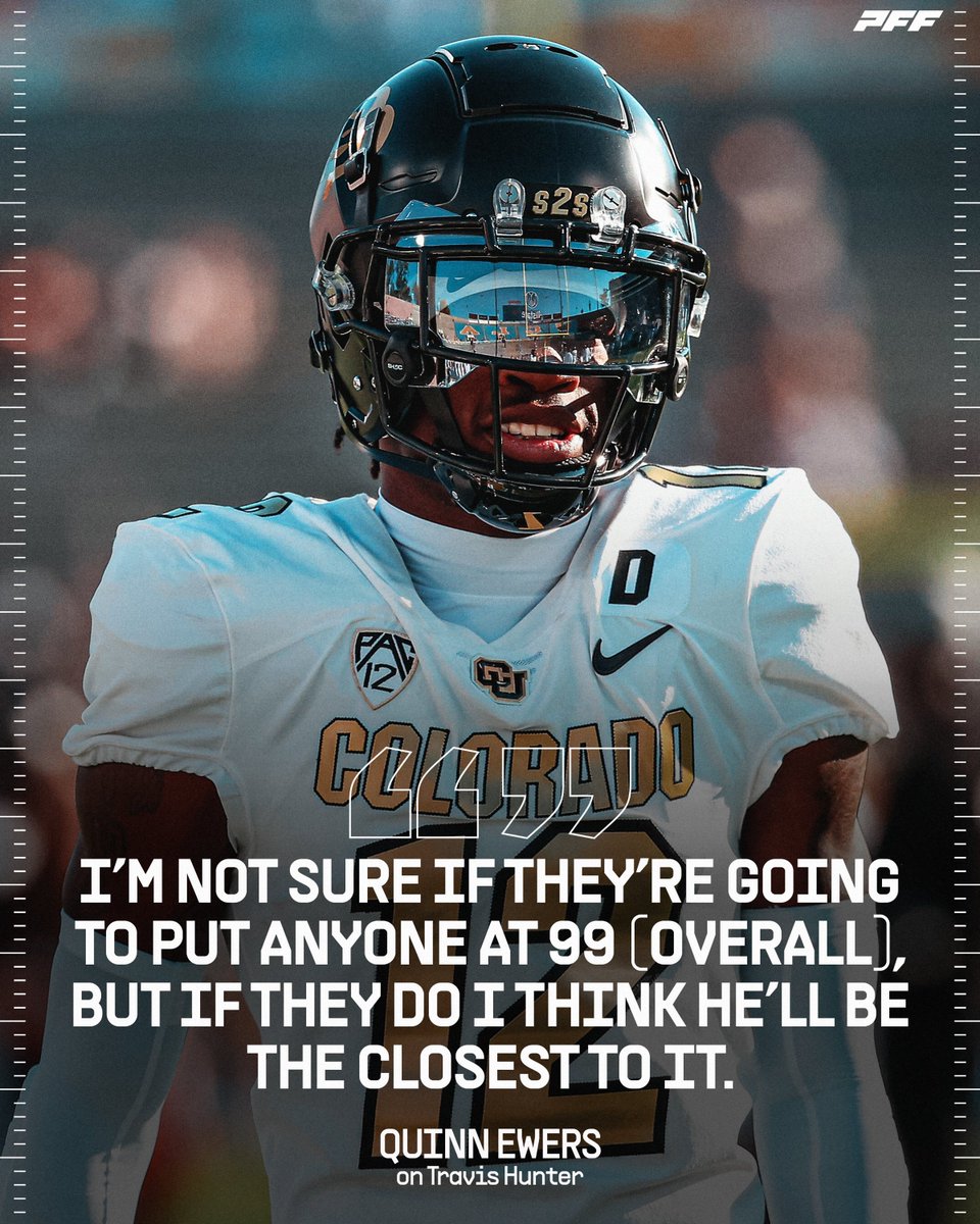 PFF College (@pff_college) on Twitter photo Should Travis Hunter be the highest rated player in NCAA 25? Should Travis Hunter be the highest rated player in NCAA 25?