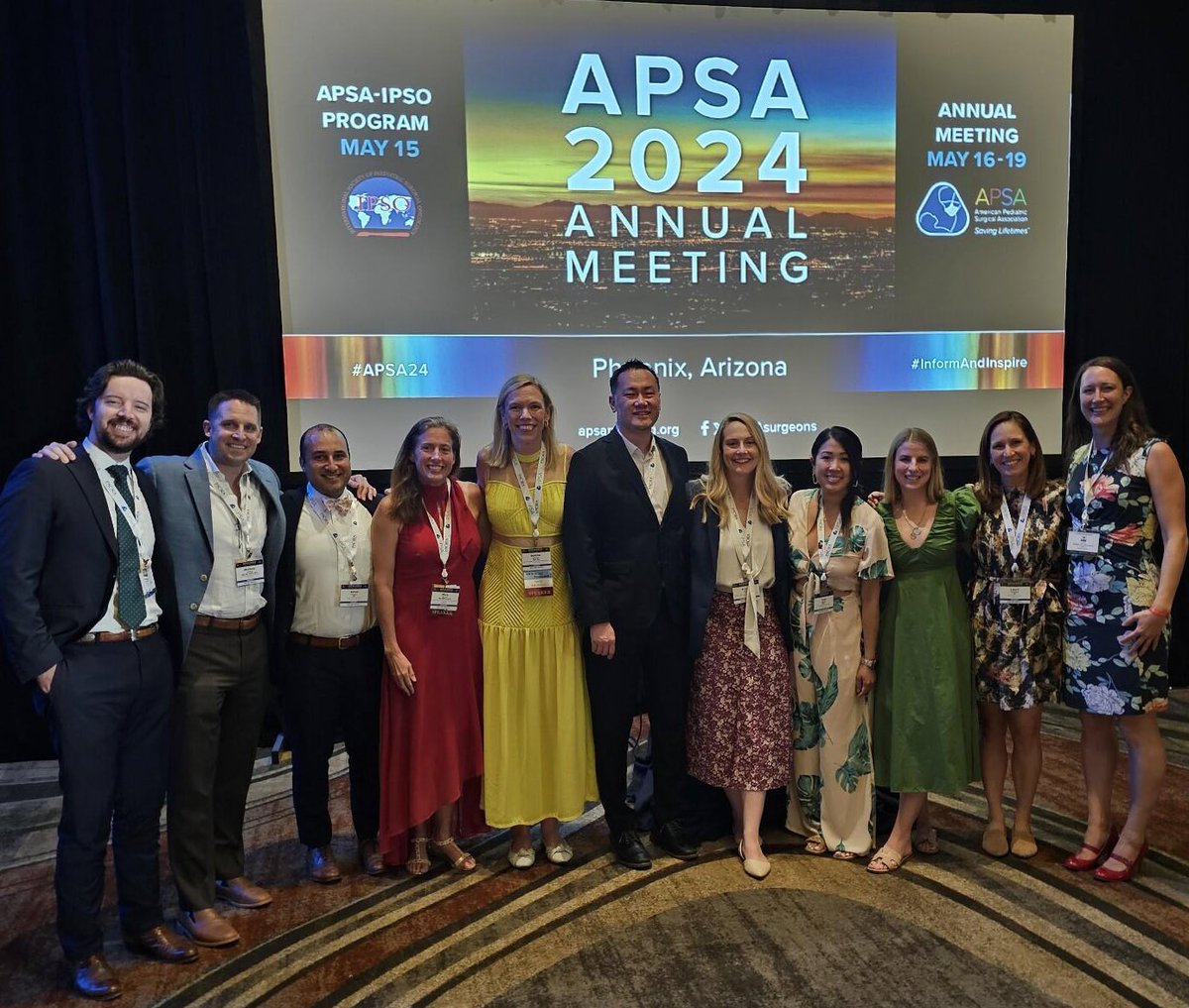 The <a href="/UTH_Pedisurg/">UT Pediatric Surgery</a> crew at #APSA24 💙