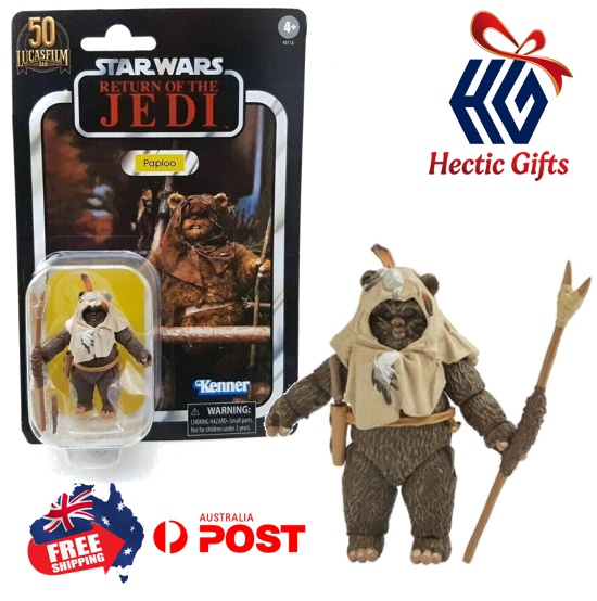 The adorable Ewok Paploo is back in this 50th Anniversary Limited Edition  Kenner Star Wars Return Of The Jedi Vintage Collection figurine! 

ow.ly/MoBx50L5NVF

#New #HecticGifts #Kenner #StarWars #ReturnOfTheJedi #Paploo #VintageCollection