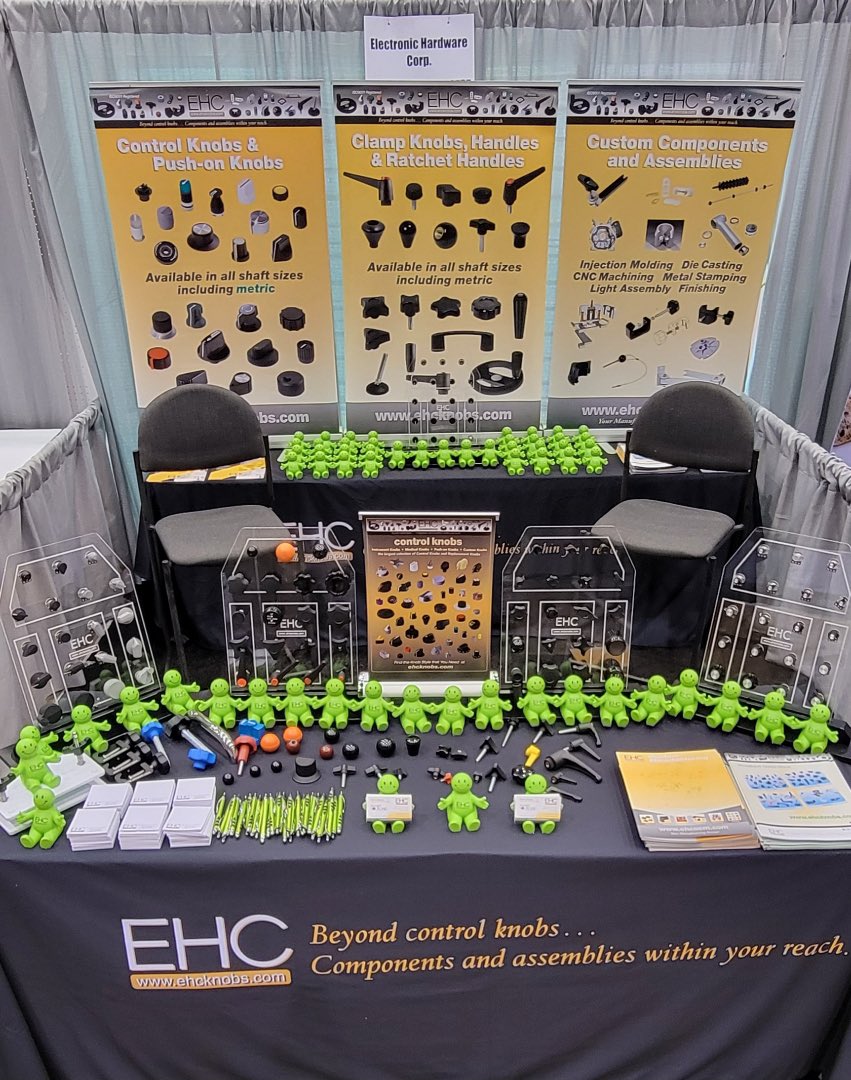 ehcknobs's tweet photo. Who is at the #NationalRestaurantShow? Stop by booth 10737 and grab your green guy &amp; discuss your project, find out what we can do to help. EHC has the largest selection of knobs&amp;the custom manufacturing capabilities to handle your project from concept to delivery. 👏🏼🍭🧁🛠️🎛️ https://t.co/kPvT9Jh9Oc