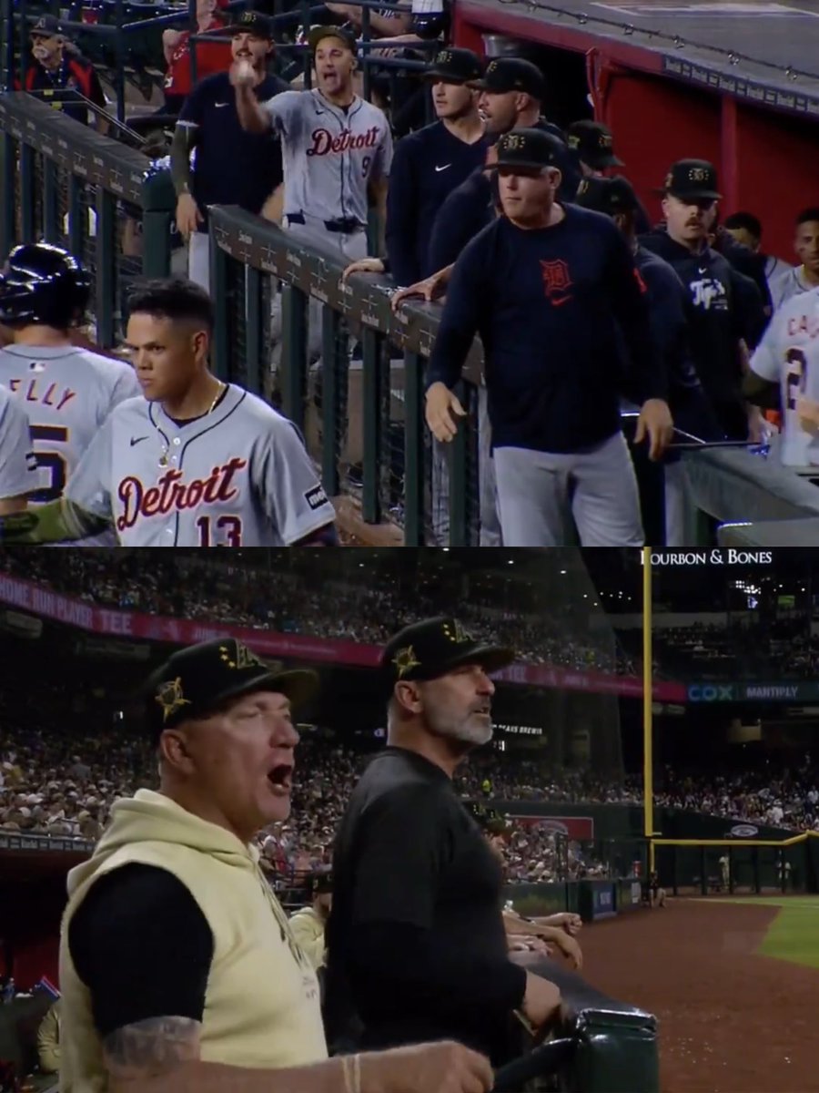 Jack Flaherty and Torey Lovullo were barking at each other from their dugouts. 🍿