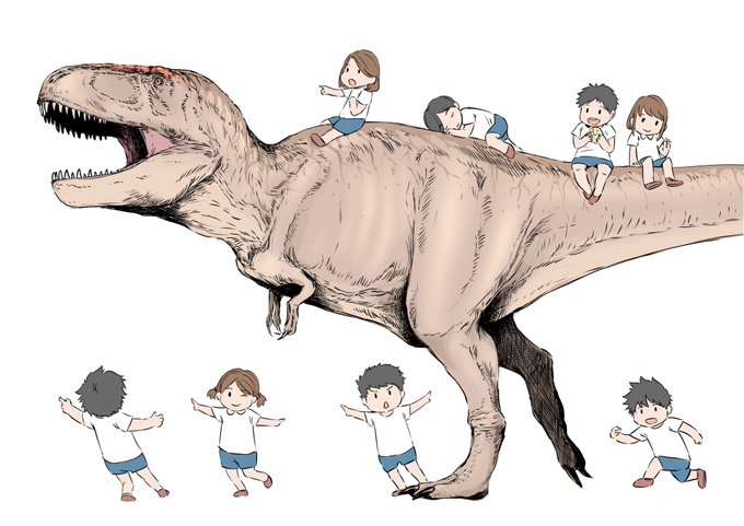 「dinosaur」 illustration images(Latest｜RT&Fav:50)