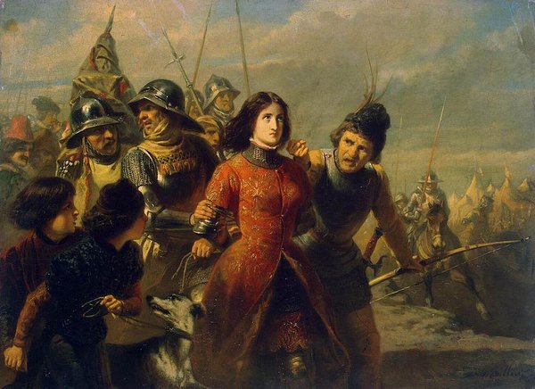 On this day in 1430, the teenaged French heroine Joan of Arc is captured by pro-English Burgundians at Compiègne. A year later, she'll be burned at the stake.