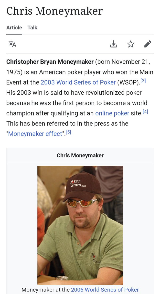 I don't care what anyone says Moneymaker being the name of a successful professional poker player is too perfect.