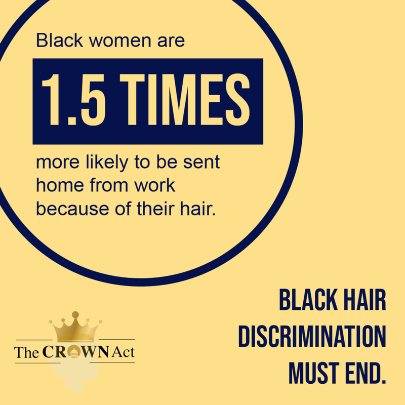 Natural hair belongs everywhere. I’m proud to co-sponsor the #CROWNAct to ban racial hair discrimination in schools and workplaces.