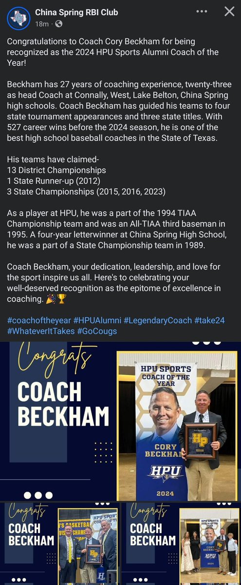 China Spring High School Baseball (@cscougbaseball) on Twitter photo #Take24 #GoCougs
<a href="/CoryBeckham5/">Cory Beckham</a> @mikeyv323 <a href="/cscougarsports/">China Spring Athletic Booster Club</a> <a href="/4ATxHsBaseball/">4ATxHsBaseball</a> <a href="/KWKTFOX44/">KWKT FOX 44</a> <a href="/kwtxsports/">KWTX Sports</a> <a href="/25SportsKXXV/">25 Sports</a> <a href="/WacoTribSports/">WacoTrib Sports Dept</a> <a href="/KCENSports/">KCEN Sports</a> #Take24 #GoCougs
<a href="/CoryBeckham5/">Cory Beckham</a> @mikeyv323 <a href="/cscougarsports/">China Spring Athletic Booster Club</a> <a href="/4ATxHsBaseball/">4ATxHsBaseball</a> <a href="/KWKTFOX44/">KWKT FOX 44</a> <a href="/kwtxsports/">KWTX Sports</a> <a href="/25SportsKXXV/">25 Sports</a> <a href="/WacoTribSports/">WacoTrib Sports Dept</a> <a href="/KCENSports/">KCEN Sports</a>