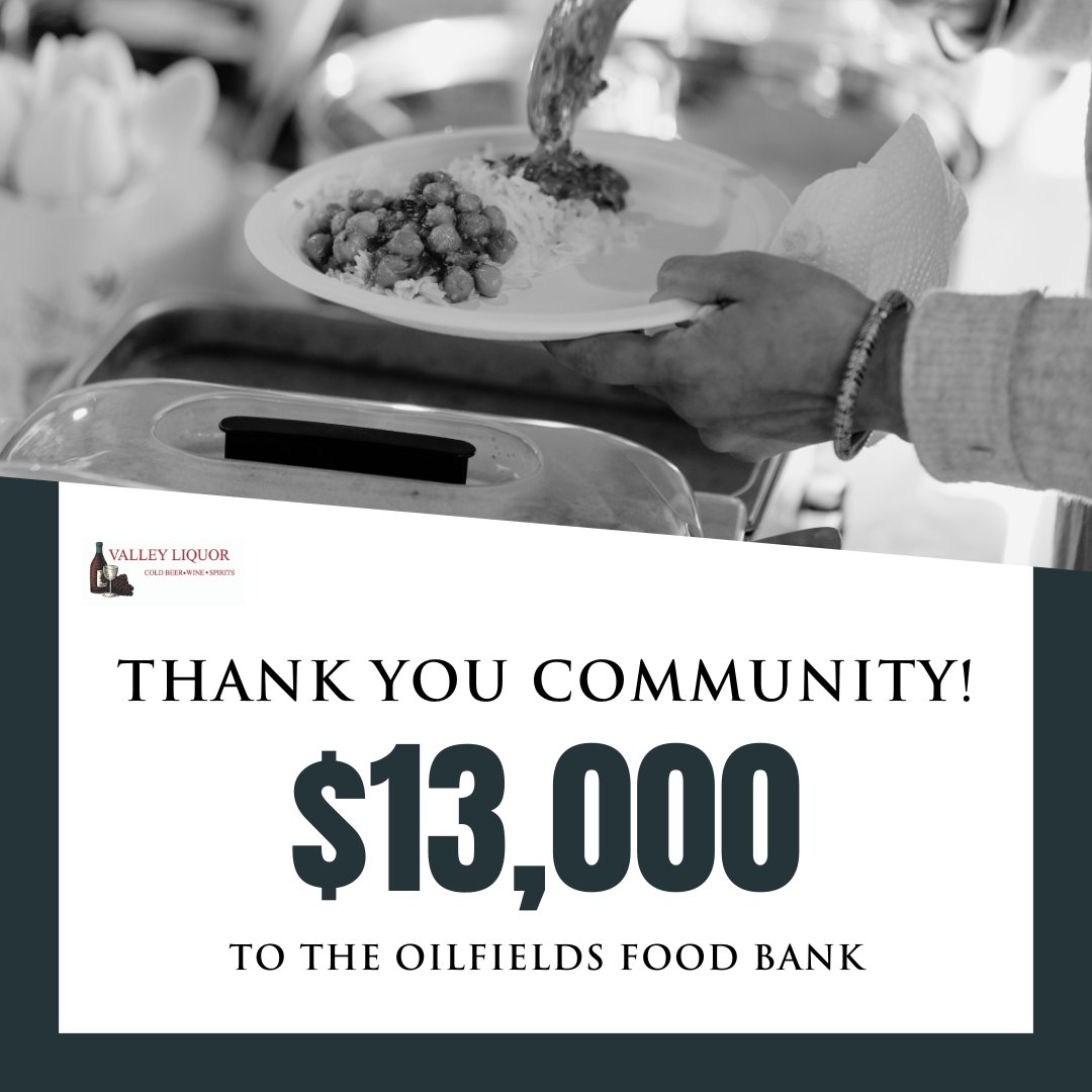 TurnerValleyGC's tweet image. We're proud to announce the total raised for the Oilfields Food Bank from the 2024 Taste of Diamond Valley!

A record $6,500 in proceeds from event, an anonymous donor has matched it for a grand total of $13,000 going to those in need in our community!!

Thanks to all involved💕