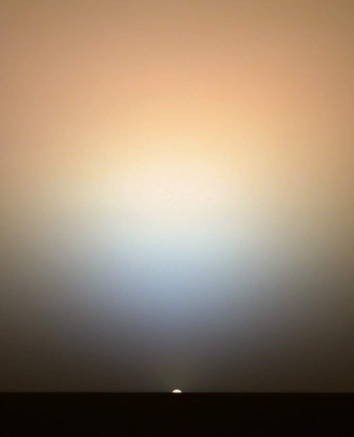 Sunrise on Mars, taken by NASA's Opportunity rover | Credit: NASA/JPL-Caltech.