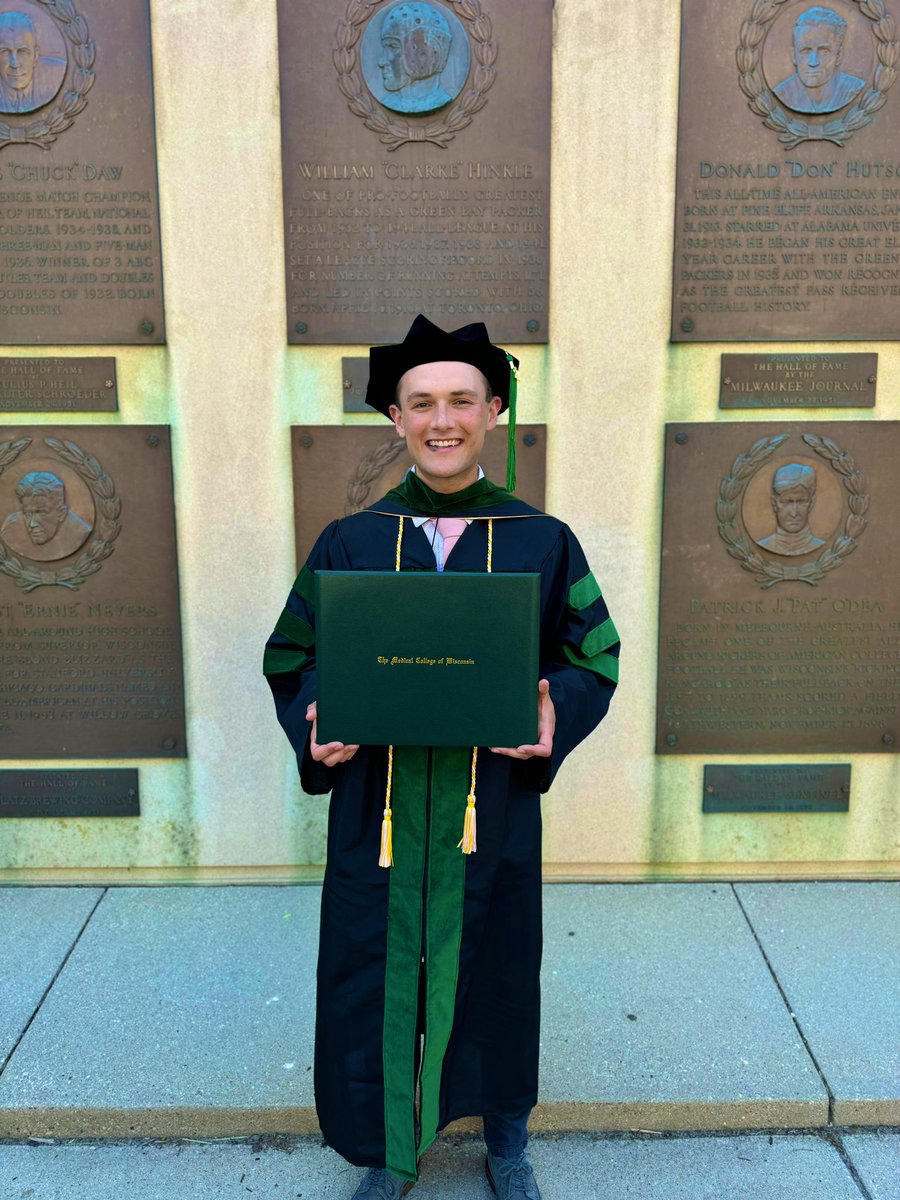 bcalley2323's tweet photo. Dr. Brandon Calley, MD

Many years of hard work paid off this weekend! I am humbled and beyond excited to have achieved my lifelong dream of becoming a physician. Very grateful for the support of my family, friends, and mentors throughout my journey. WOOHOOOO!! https://t.co/qskn5iTU8g