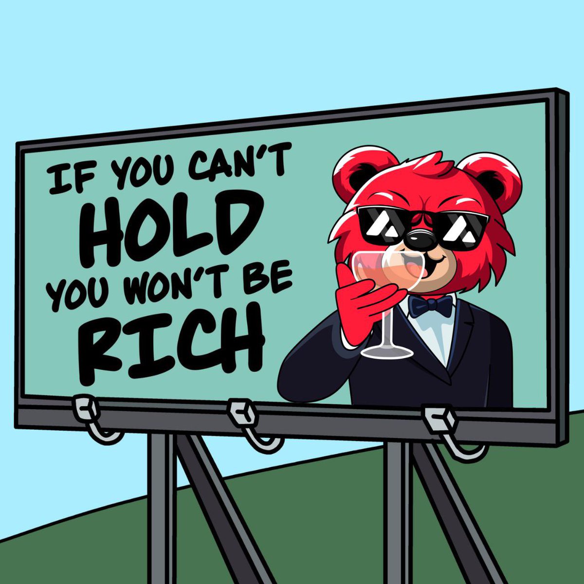 Hey, there's only one way to become a millionaire this bullrun: HODL your way to the top! 🔥 The difference between 10x and 100x gains? Just a few days of nail-biting, meme-sharing, and diamond hands. So be patient, DCA, and get ready for the moon ride! 🌏🚀🌚 #BigRed $TD $AVAX