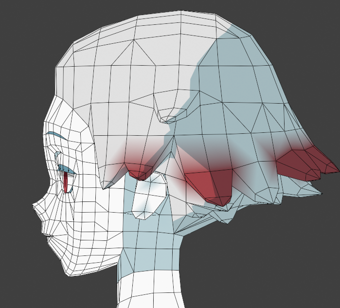 flairetic's tweet photo. Hair modeled into head #b3d #3dcg #blender https://t.co/mWz6VtIOgw