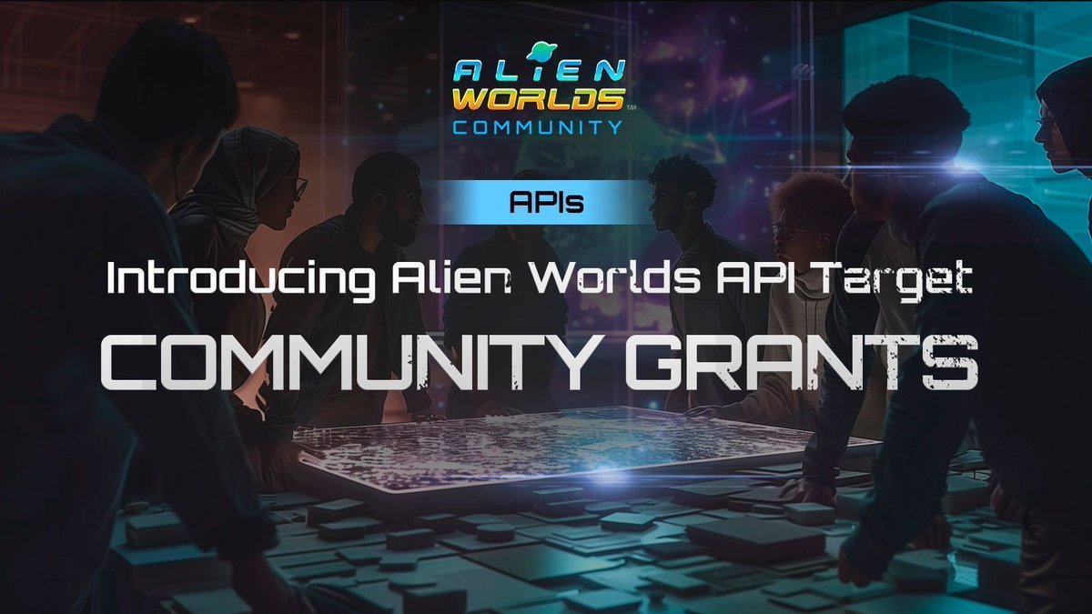 🚀 Attention Explorers!🌌
#GalacticHubs proudly announces the launch of #AlienWorlds API Target Grants. Calling all developers to fuel innovation in our blockchain gaming ecosystem. Dive into the details in our latest article!📝

👉 Learn more: buff.ly/3JgrIoh

#TLM #Web3