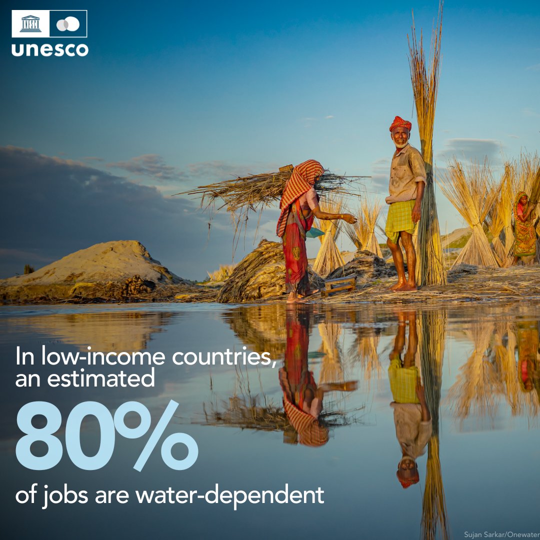 Water scarcity means more than just lack of water.

It undermines income & livelihoods, trapping communities in poverty.

Providing access to water = giving everyone the life & opportunities they deserve.

More in the #WorldWaterReport unesco.org/reports/wwdr/e… #10thWorldWaterForum