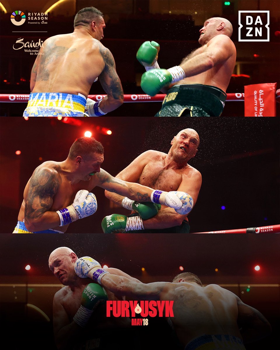 He sits on the throne 👑 @usykaa etched his name in the history books becoming the first undisputed heavyweight in 25 years. #FuryUsyk | #RingOfFire | #RiyadhSeason | @Turki_alalshikh