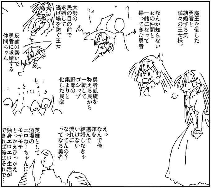 勇者「俺の選択は勇者凱旋を称える民の中にいる有名人に抱かれたがるエロねーちゃんの群れなんだ…」などとは言えない状況 