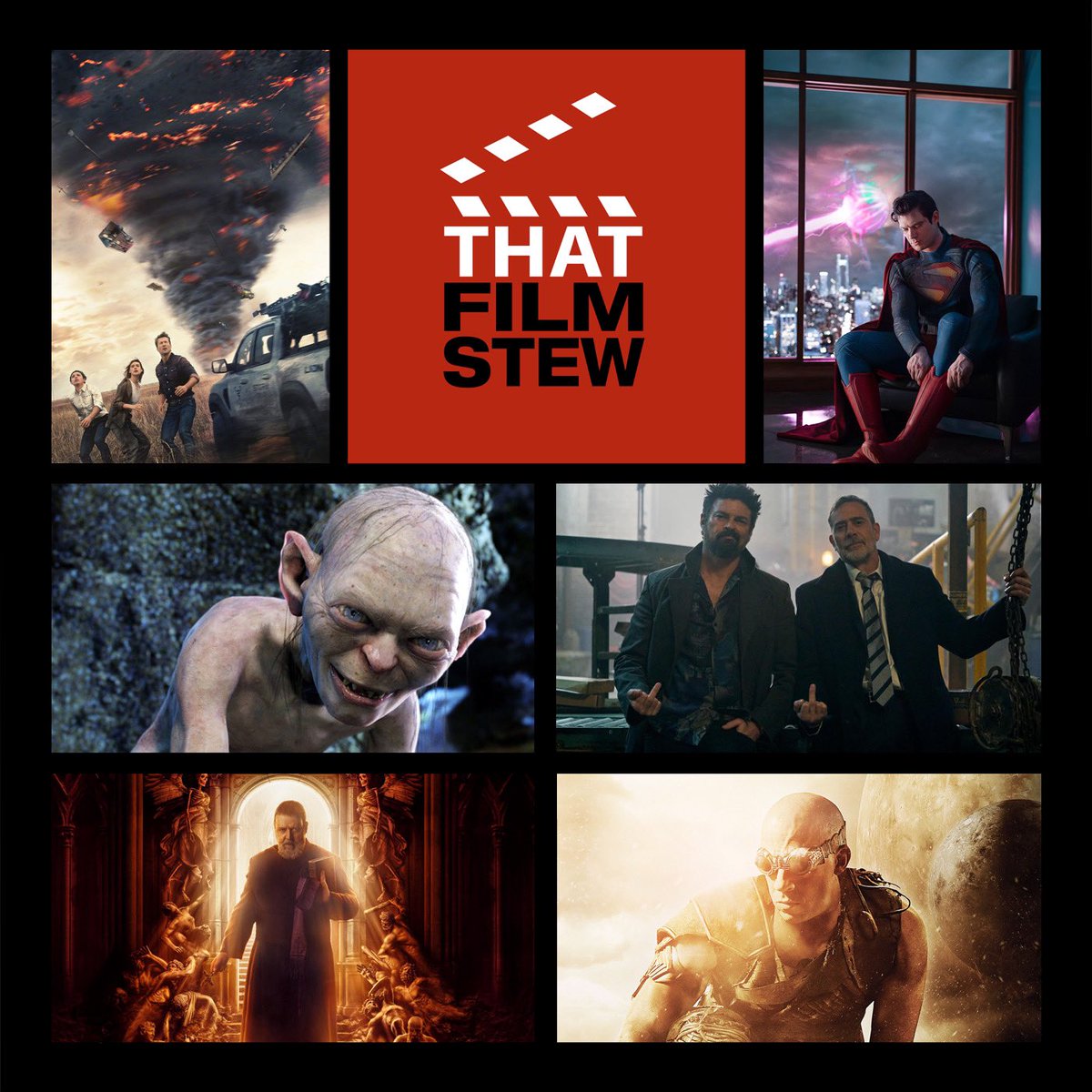 The most recent news stories from the world of film and television. Listen HERE: soundcloud.com/thatfilmstew/t… #Podcast #Film #TVSeries #News #TheFantasticFour #MOTU #Twisters #RoadHouse2 #Superman #RiddickFurya #TheHuntForGollum #ThePopesExorcist2 #PodcastHQ #FilmTwitter