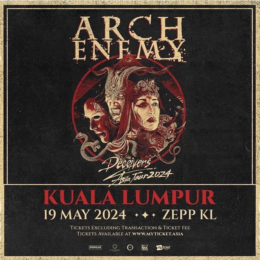 Kuala Lumpur 🇲🇾 - we're here! 😈 Who are we going to see at Zepp tonight? 🔥 𝗗𝗘𝗖𝗘𝗜𝗩𝗘𝗥𝗦 𝗔𝗦𝗜𝗔 𝗧𝗢𝗨𝗥 𝟮𝟬𝟮𝟰⁠ Dates & Tickets: archenemy.live #ARCHENEMY #ASIATOUR #DECEIVERS #ASIA #LIVE