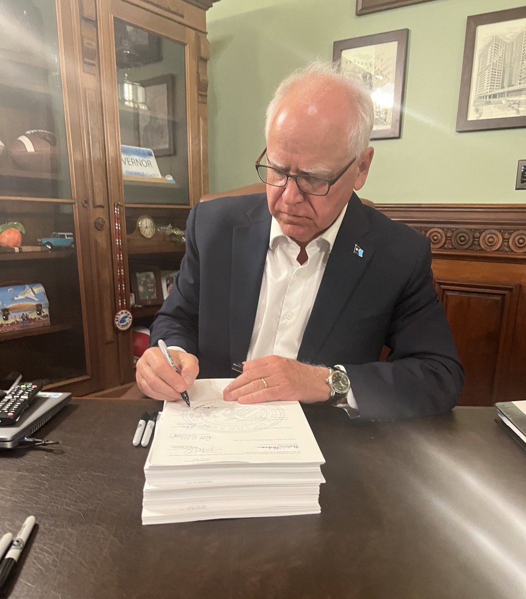 NEW: I just signed the education bill into law – expanding access to pre-k, improving literacy, and feeding kids. We’re making progress this legislative session to make Minnesota the best state in the country for kids. Let’s keep going!