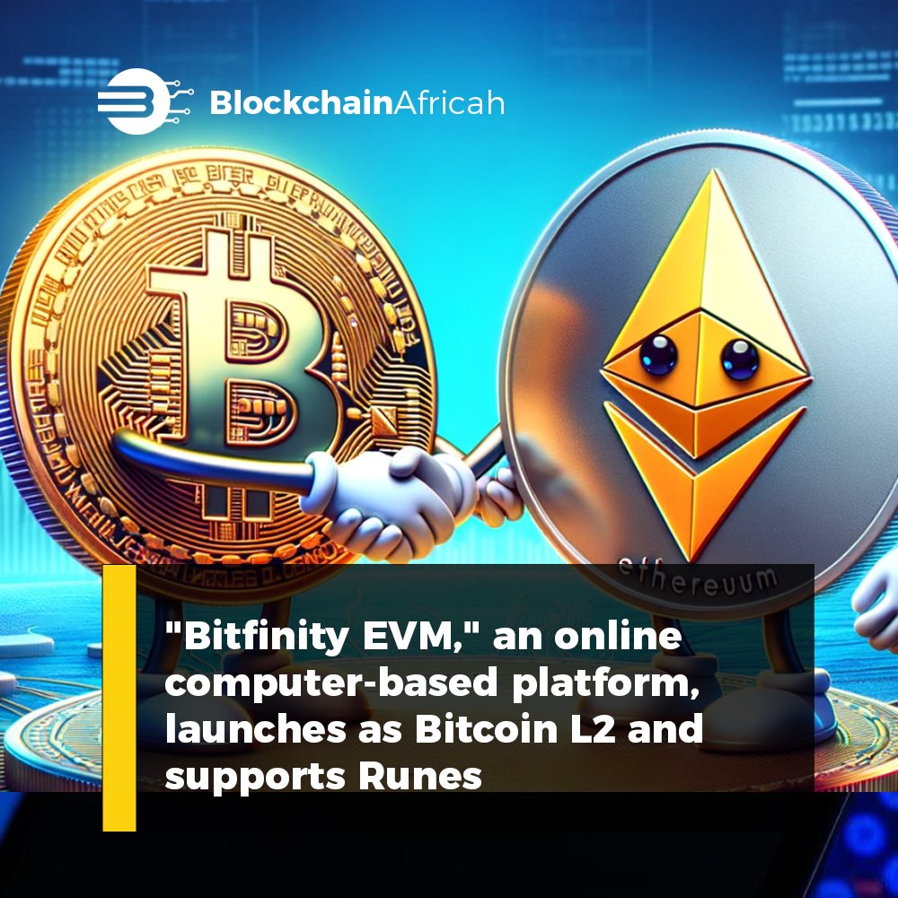 Second layer of #Bitcoin With the launch of its #Ethereum Virtual Machine (EVM), Bitfinity hopes to enable Bitcoin #DeFi apps using Runes and bring smart contracts to the realm of #cryptocurrency.