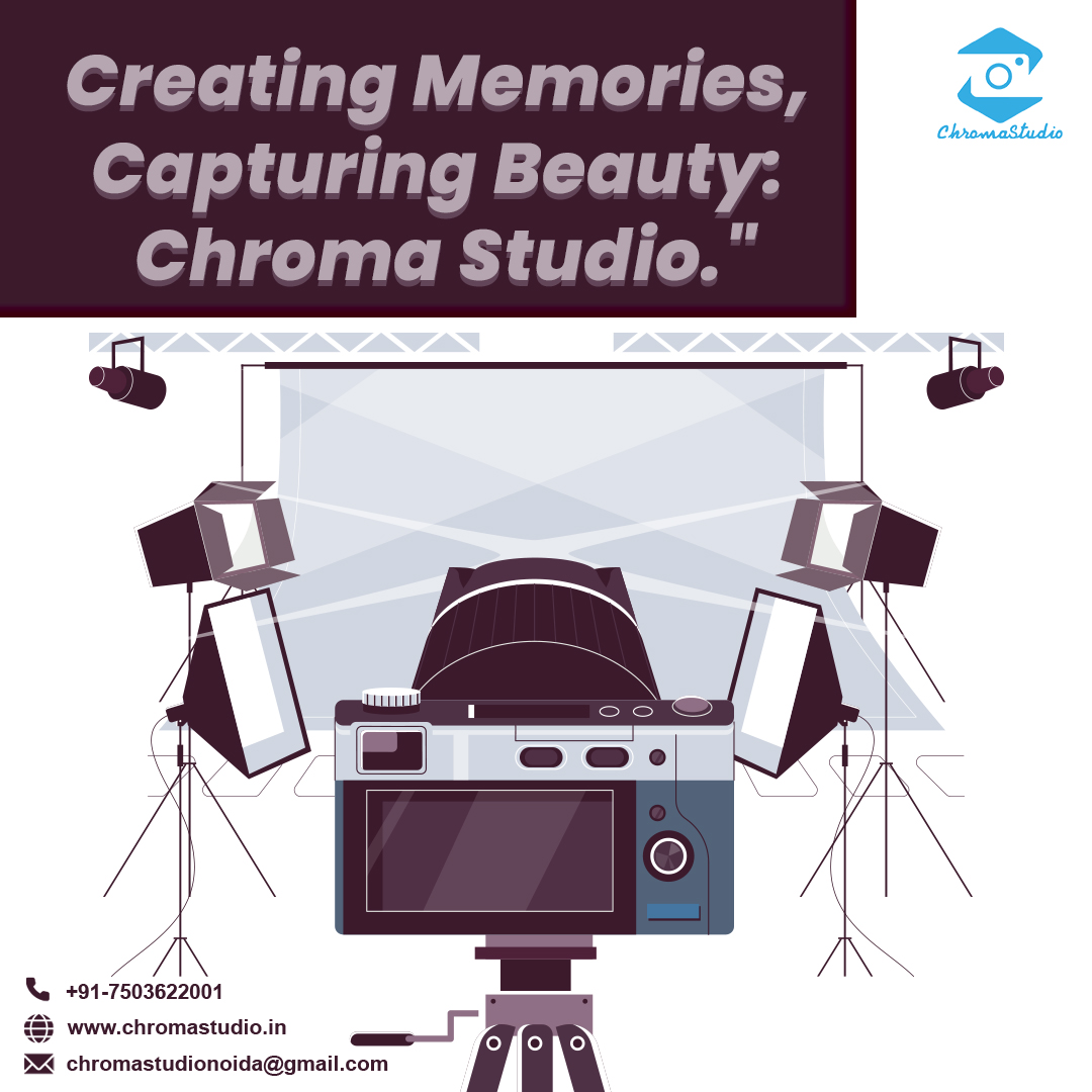 Creating memories, capturing beauty at Chroma Studio. Let us frame your moments with creativity and precision. 📸✨
For further details conatct us:
📞 +91 7503622001
🌐 bit.ly/3gnDjXF
 #ChromaStudio #MemoriesInFocus #creativity #memories #beauty