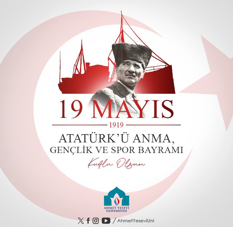 #19Mayıs Atatürk’ü Anma Gençlik ve Spor Bayramı Kutlu Olsun. 🇹🇷