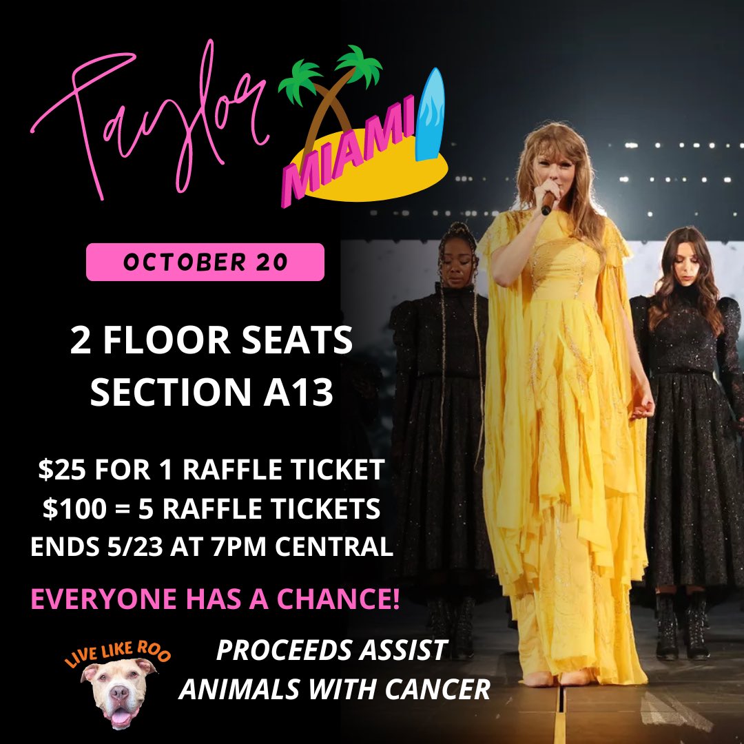 Yup, you heard that right! ANOTHER chance TO WIN TAYLOR SWIFT TICKETS!! We are running ANOTHER giveaway thanks to a generous donor to the Miami show. The link is now open and everyone has a chance! Thank you to everyone who has supported us thus far. #taylorswift #swift #taylor