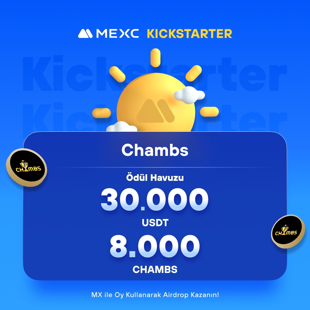 🚀 #MEXCKickstarter - @Chambitofficial $CHAMBS Projesi için Oy Kullanın, 8.000 $CHAMBS ve 30.000 $USDT Airdrop Kazanın!

🗳️ Oylama Tarihi: 19 Mayıs 2024 08.00 - 20 Mayıs 2024 07.50

📌 Ayrıntılar: mexctr.info/3WM6W7O

#MEXCTürkiye #MXToken #MX #BTC