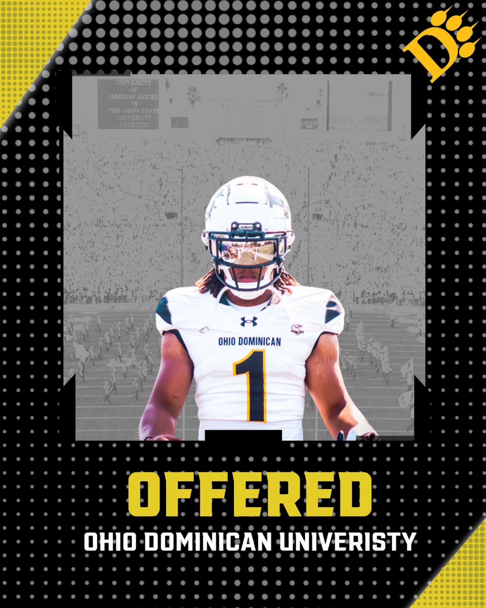 Insanely grateful to receive my 4th offer from Ohio Dominican University!
@CoachMullen211 @CoachDavis2407 @oducoachtuck @Jamahl_Johnson