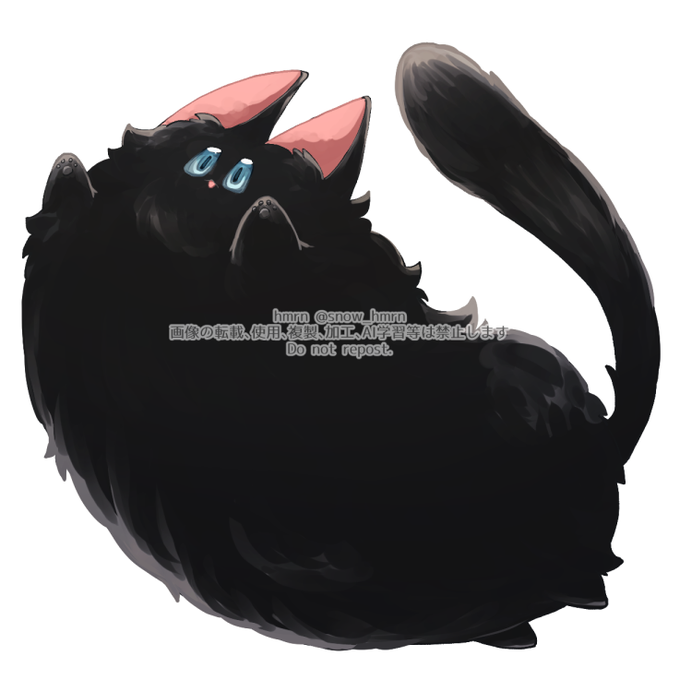 「黒猫 しっぽ」のTwitter画像/イラスト(新着)