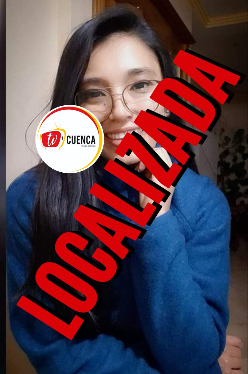 LuisMiguelBarro's tweet photo. @cronicacuenca #MantenteInformado #Cuenca #Quito #Guayaquil #Guayas #Pichincha
[19/05/2024 - 23:05 - #ACTUALIZACIÓN] La joven que estaba reportada como desaparecida ya fue localizada según informa su familia. La Policía Nacional del #Ecuador tomó procedimiento. https://t.co/SIGsqJKk2Q