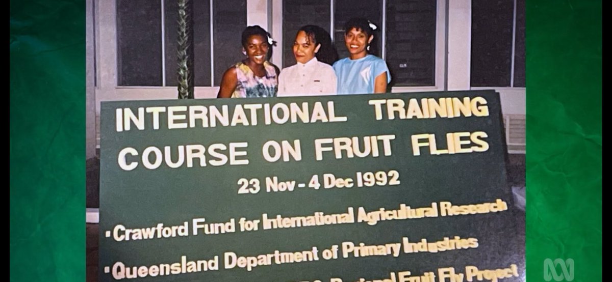 Very special to hear from Carol Quashie-Williams today on @ABCTV #GardeningAustralia and her passion for training the next generation of entomologists – and to see she attended Crawford Fund training on fruit flies back in 1992! @RaidNetwork #NextGenAg4D