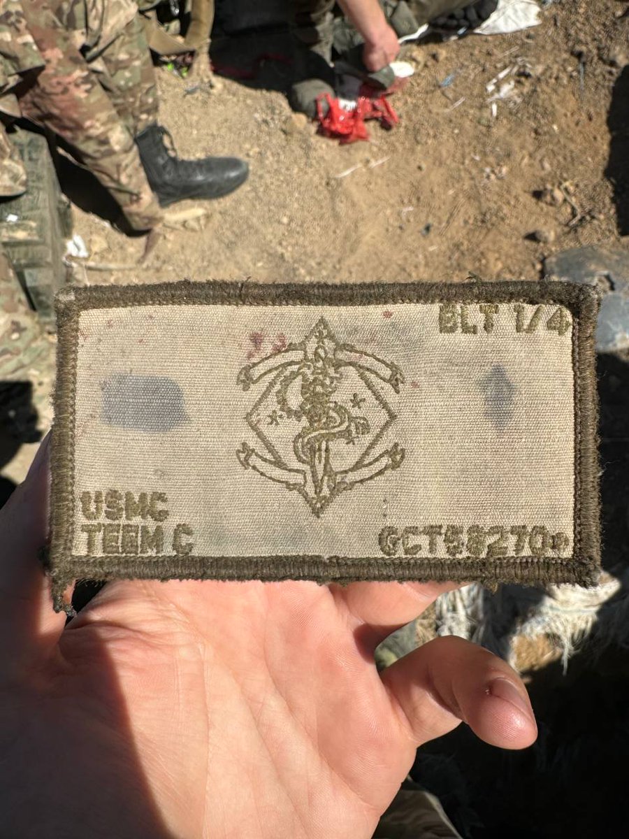 ‼️🇷🇺🇺🇦🇺🇸🪖💀 A United States Marine Corps patch taken off a dead adversary near Chasov Yar. What were you doing there, US marine?... #Ukraine #USA #Russia