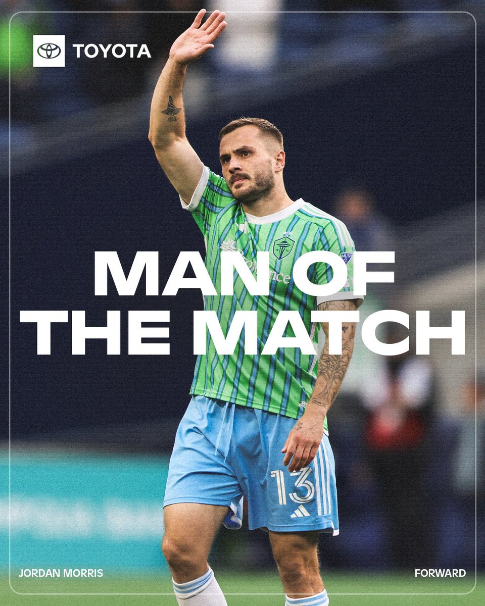 Gave his Full 90 👊

<a href="/JmoSmooth13/">Jordan Morris</a> is the <a href="/Toyota/">Toyota USA</a> Man of the Match from #SEAvVAN!