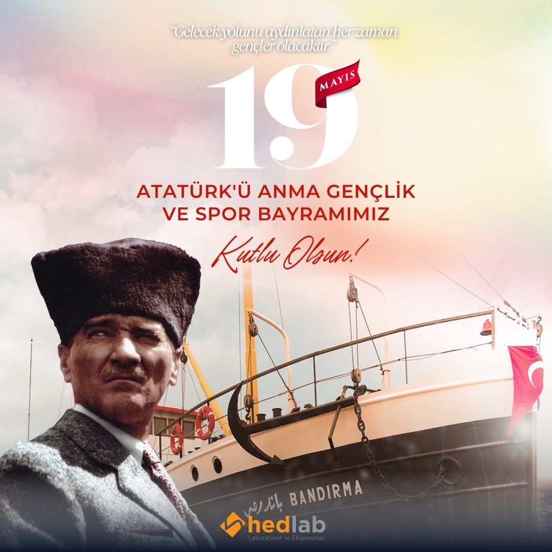 Millî değerlerin ışığında Türk istiklalini ve Türk Cumhuriyeti’ni sonsuza dek koruma görevi emanet edilen Türk gençliğinin 19 Mayıs Atatürk'ü Anma, Gençlik ve Spor Bayramı Kutlu Olsun.

#19Mayıs #19MayısAtatürküAnmaGençlikveSporBayramı #Hedlab