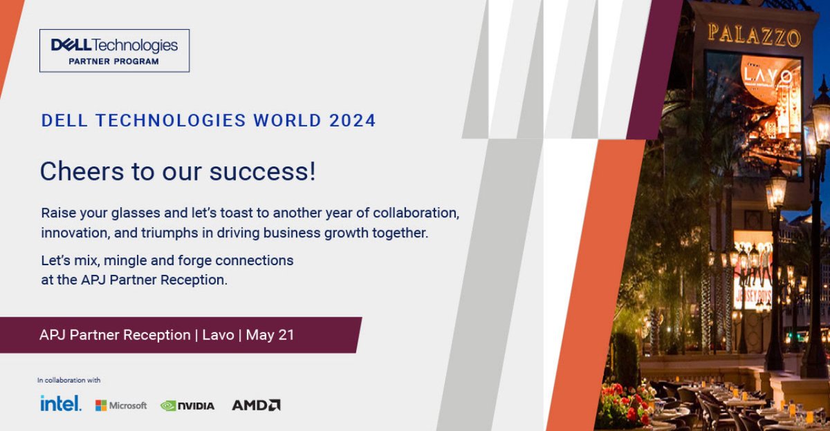 Cone celebrate with us at THE APJ PARTNER RECEPTION @DellTechWorld! 
#iwork4dell #iwork4dell