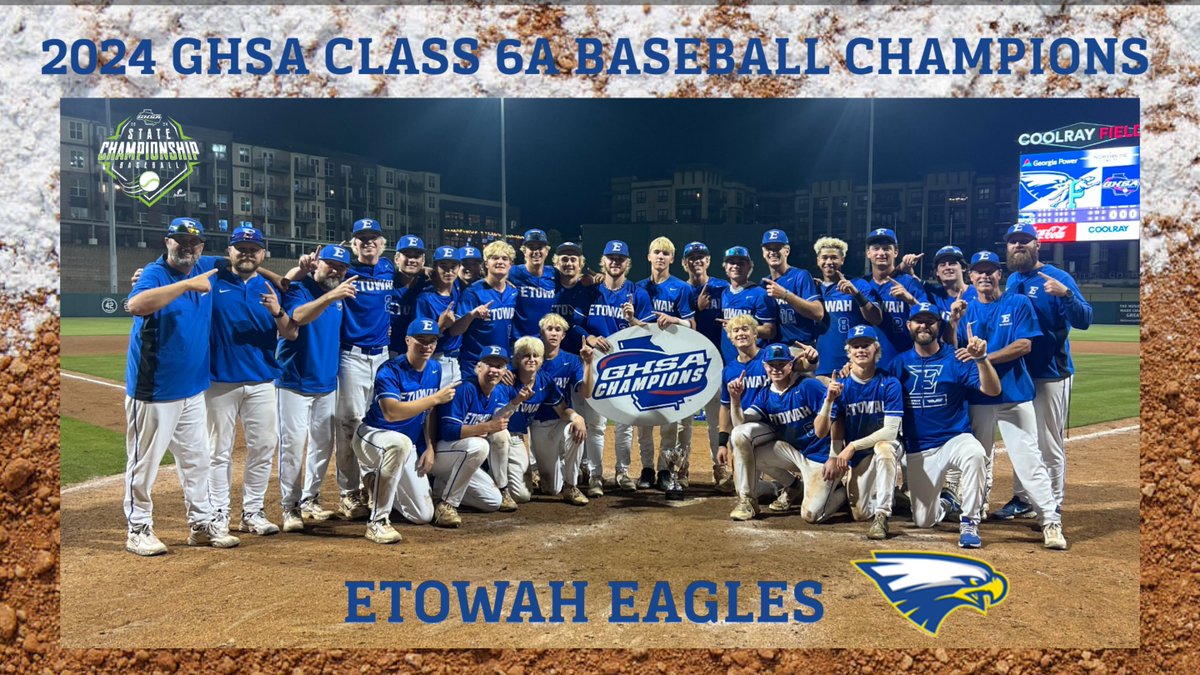 State Baseball Championships | ⚾️ 🏆 Congratulations to @EtowahBaseball 2024 Class 6A Baseball Champions @MizunoSportsUSA @wilsonballglove