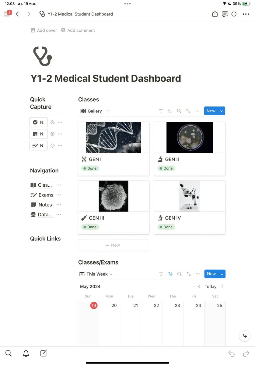 sellingpeinotr's tweet image. ไปเห็นคอนเท้นพี่ๆ นศพ ใช้ notion เรียนหมอกันมา อยากจะบอกว่า notion ดีจริงๆ เทอม 2 หันมาใช้จริงจังแล้วช่วยได้เยอะเลย