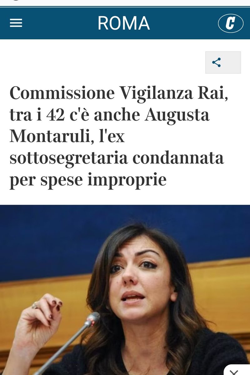 La pregiudicata Montaruli è stata messa alla vigilanza Rai( TeleMeloni )per evitare che trapelino notizie non gradite al Governo e al PdC. Solo messaggi promozionali per il Governo e la Meloni.
Se sgarra finisce in galera?