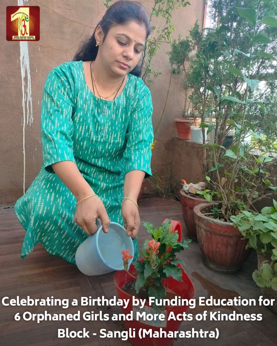 Cherish the priceless moments of unique celebrations. A Dera Sacha Sauda volunteer celebrated birthday by paying the college fees for six girl students from an orphanage, planting saplings, and setting up bird feeders to provide water and food for birds during the scorching