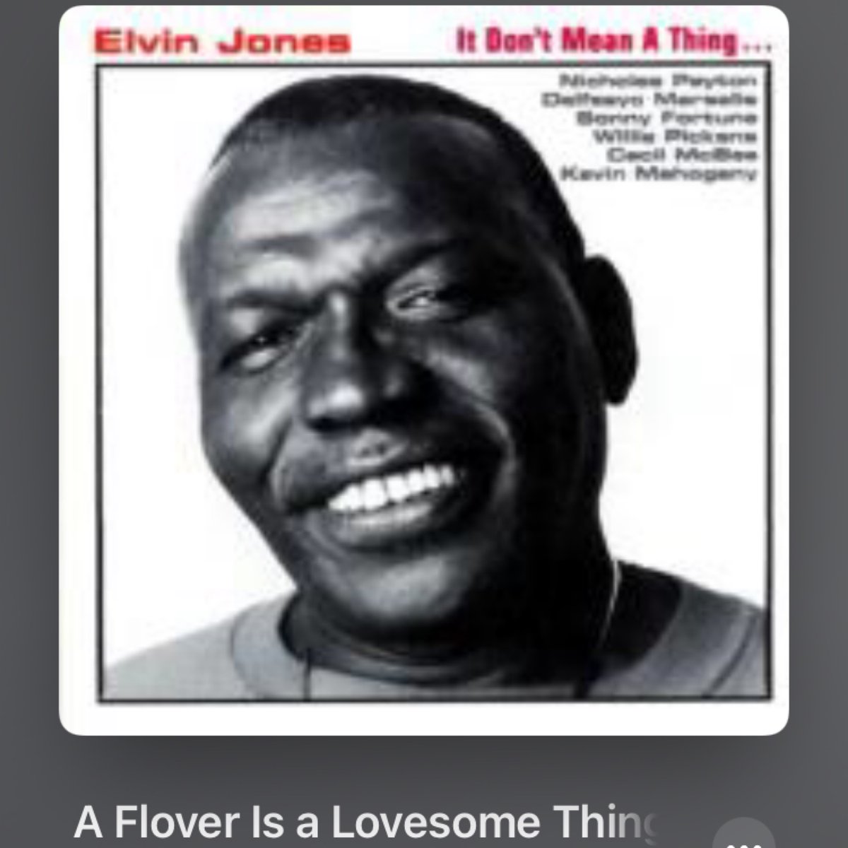 #Nowplaying A Flover Is a Lovesome Thing/Ask Me Now - Elvin Jones (It Don't Mean a Thing...) #ElvinJones #jazz #drums #エルヴィン youtube.com/results?q=A%20…