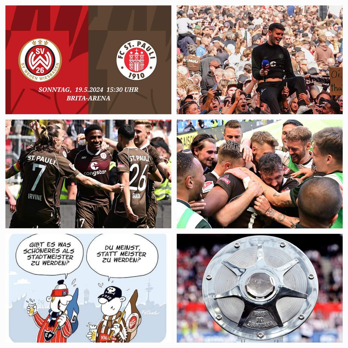 Moin Matchday 🏴‍☠️
Meister statt Stadtmeister 🤣
F⚽️RZA magischer FC 🍀