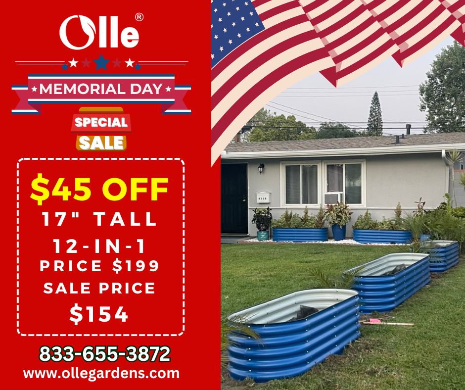 Memorial Day Sales Event at Olle Gardens. Don't miss out on our specials.
Get an extra $45 off any 17' 12-in-1. ollegardens.com

#ollegardens #ollegardenlife  #MemorialDaySale #GardeningDeals #OutdoorLiving #GardenSpecials #HomeAndGarden #MemorialDayEvent #GardenSale