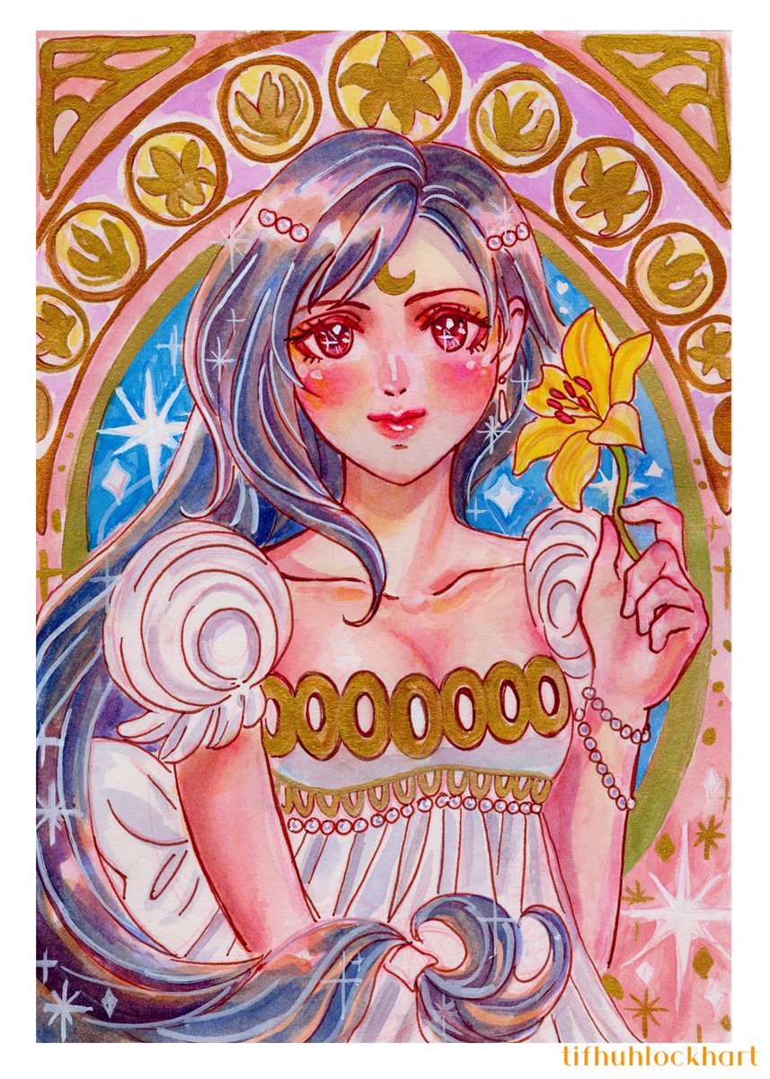 Day 04: Tifa as Princess Serenity 🌙✨
#TifaWeek2024
 #ティファ誕生祭2024