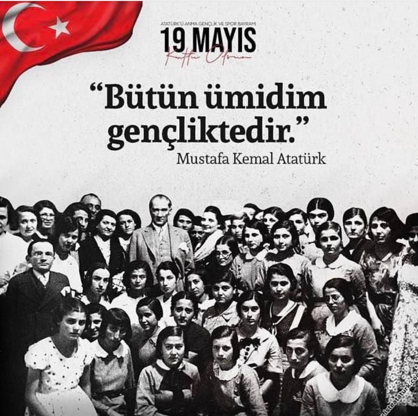 #19MAYIS1919 Herşeyin başladığı tarih. #Atatürk ve arkadaşları sayesinde,Kira da değil,kendi evimizde oturuyoruz. Türkiye bizim Evimiz. Anlayana. 19 Mayıs Atatürk'ü Anma Gençlik ve Spor Bayramımız kutlu olsun. Ne Mutlu Türküm diyene.