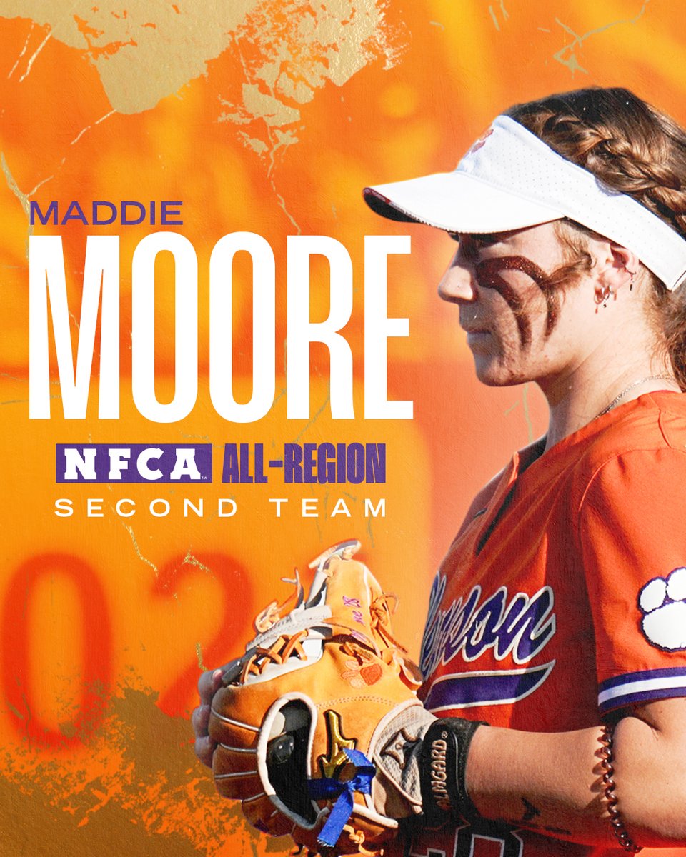 ✨ NFCA Second Team All-Region ✨ Maddie Moore garners the first NFCA All-Region honors of her career! Congrats, Maddie 👏